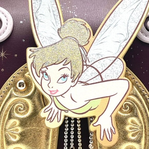 Disney Tinker Bell Keyhole Pixie Dust Crossbody Purse by Danielle Nicole - Picture 4 of 4